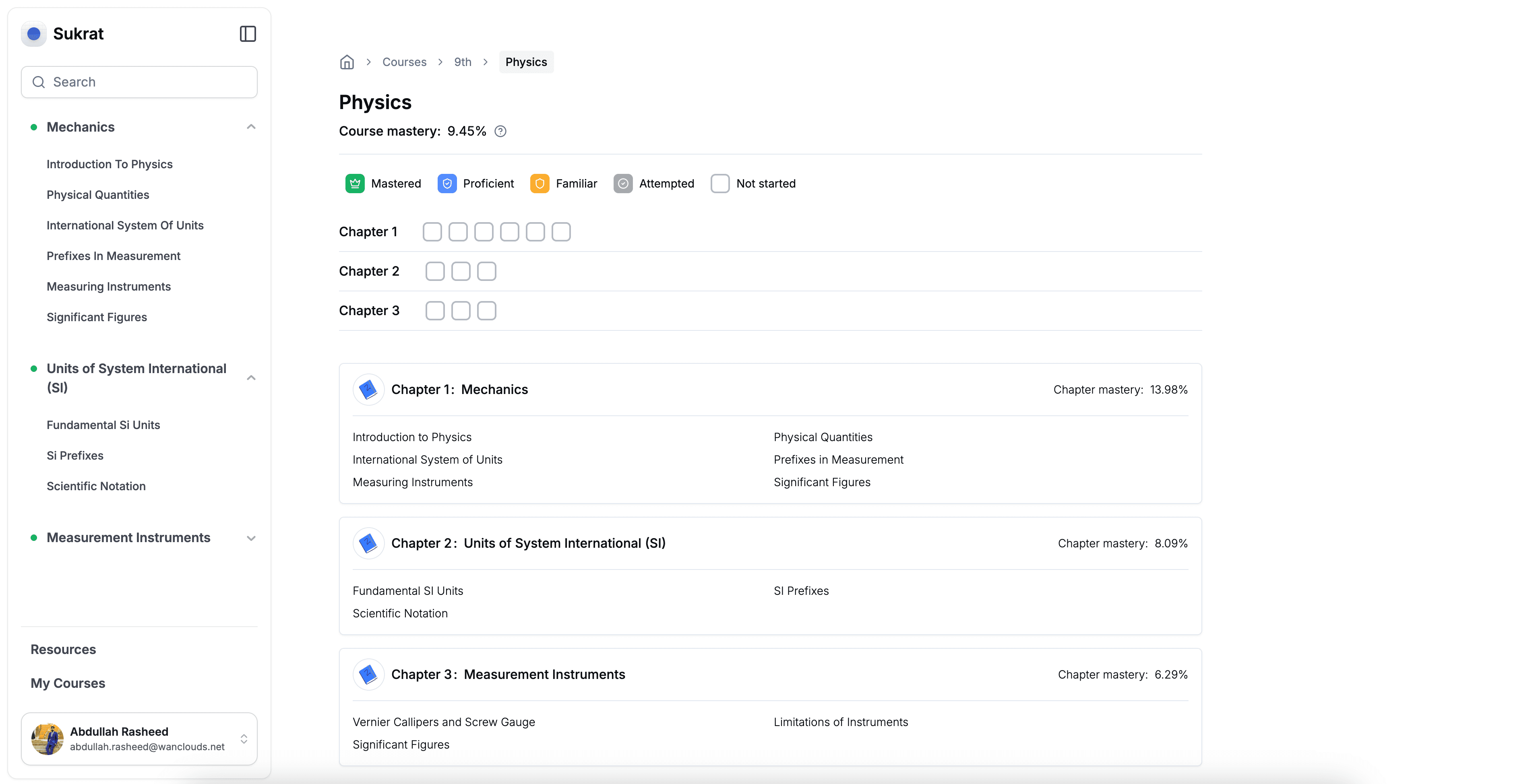 Light Screenshot of Sukrat Application